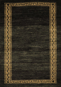 Abstract Brown Modern Rug, abs5399brn