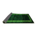 Sideview of Abstract Green Modern Rug, abs5399grn