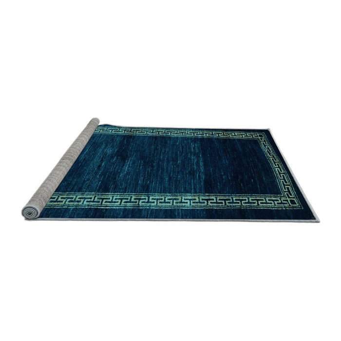 Sideview of Machine Washable Abstract Light Blue Modern Rug, wshabs5399lblu