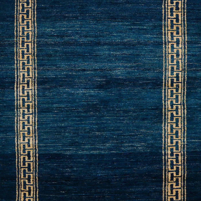 Machine Washable Abstract Night Blue Rug, wshabs5399