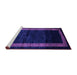 Sideview of Machine Washable Abstract Purple Modern Area Rugs, wshabs5399pur