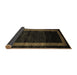 Sideview of Abstract Brown Modern Rug, abs5399brn