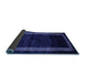 Sideview of Abstract Blue Modern Rug, abs5399blu