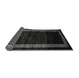 Sideview of Abstract Gray Modern Rug, abs5399gry
