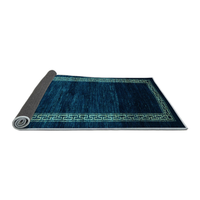 Sideview of Abstract Light Blue Modern Rug, abs5399lblu