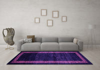 Machine Washable Abstract Pink Modern Rug, wshabs5399pnk