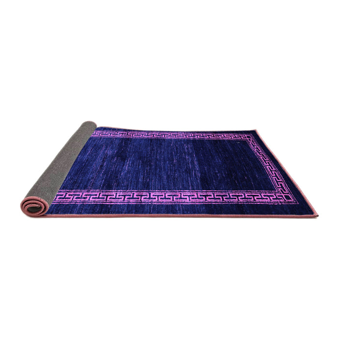 Sideview of Abstract Purple Modern Rug, abs5399pur