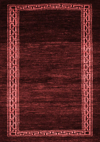 Abstract Red Modern Rug, abs5399red