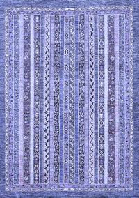 Abstract Blue Modern Rug, abs539blu