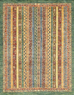 Abstract Saddle Brown Modern Rug, abs539