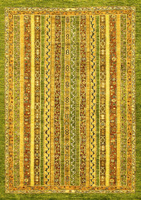 Abstract Yellow Modern Rug, abs539yw