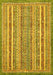 Abstract Yellow Modern Rug, abs539yw