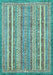 Abstract Light Blue Modern Rug, abs539lblu