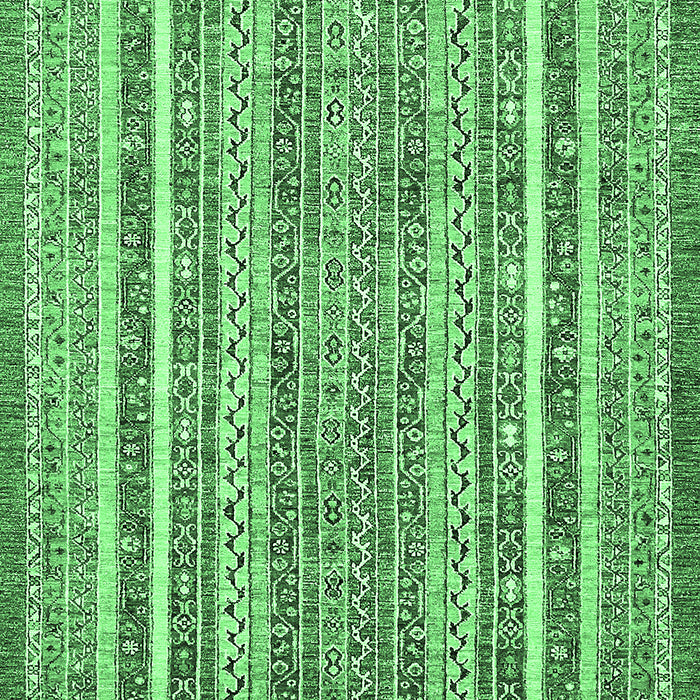 Machine Washable Abstract Emerald Green Modern Area Rugs, wshabs539emgrn