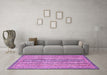 Machine Washable Abstract Purple Modern Area Rugs in a Living Room, wshabs539pur