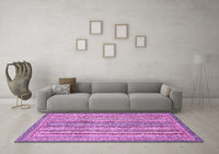 Machine Washable Abstract Purple Modern Rug, wshabs539pur