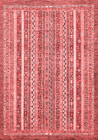 Abstract Red Modern Rug, abs539red