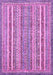 Machine Washable Abstract Purple Modern Area Rugs, wshabs539pur