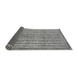 Sideview of Abstract Gray Modern Rug, abs539gry