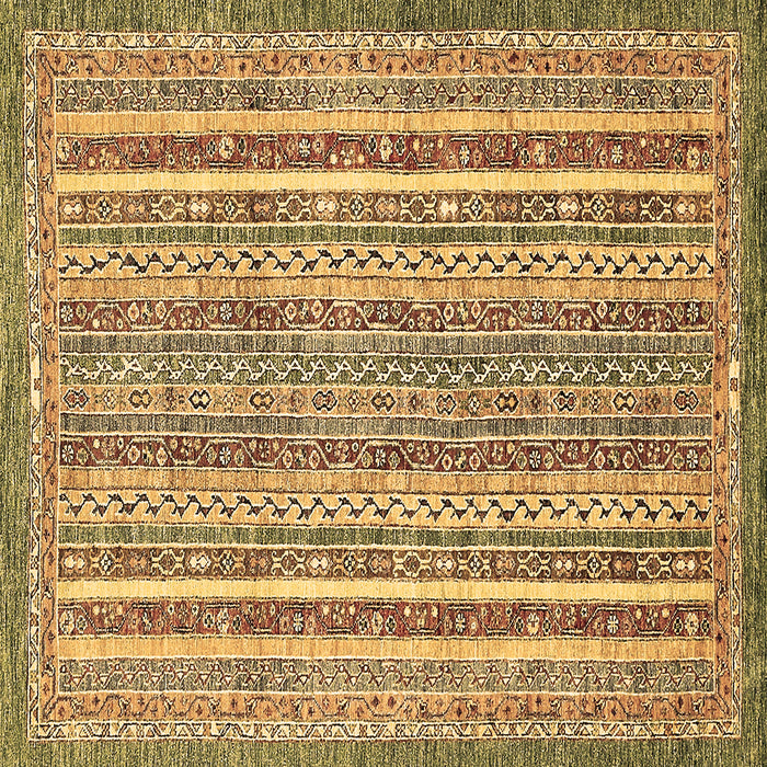 Square Abstract Brown Modern Rug, abs539brn
