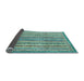 Sideview of Abstract Light Blue Modern Rug, abs539lblu