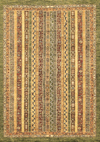 Abstract Brown Modern Rug, abs539brn