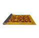 Sideview of Abstract Yellow Modern Rug, abs53yw