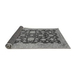 Sideview of Abstract Gray Modern Rug, abs53gry