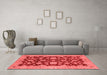 Modern Red Washable Rugs