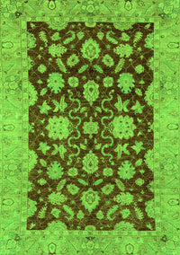 Abstract Green Modern Rug, abs53grn