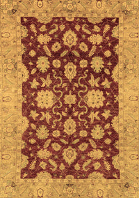 Abstract Brown Modern Rug, abs53brn