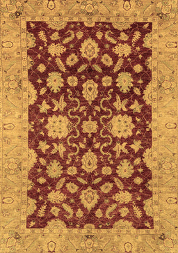 Abstract Brown Modern Rug, abs53brn