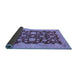 Sideview of Abstract Blue Modern Rug, abs53blu