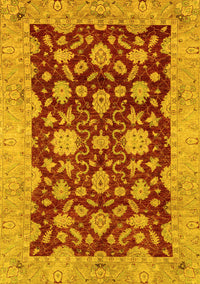 Abstract Yellow Modern Rug, abs53yw