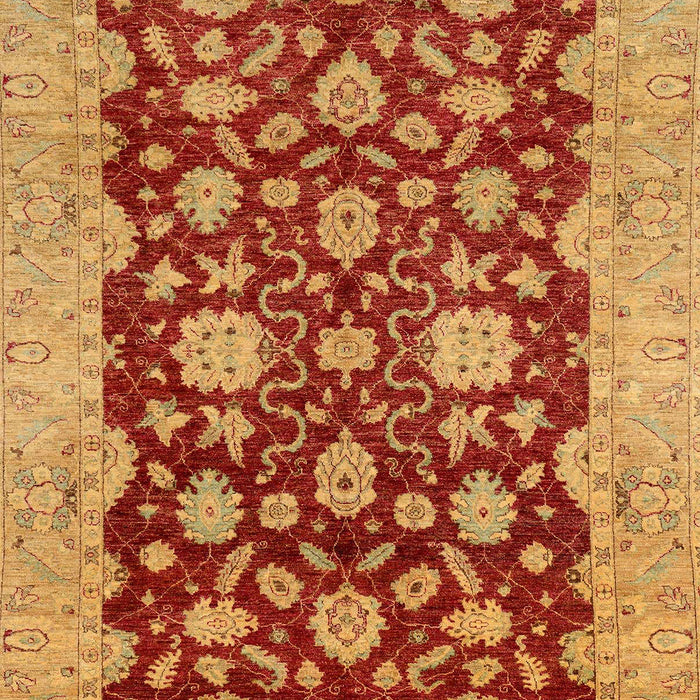 Machine Washable Abstract Orange Rug, wshabs53