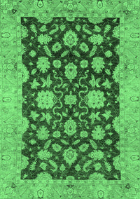 Abstract Emerald Green Modern Rug, abs53emgrn