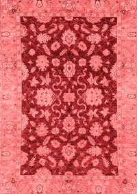 Abstract Red Modern Rug, abs53red