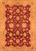 Machine Washable Abstract Orange Modern Area Rugs, wshabs53org