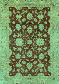 Abstract Turquoise Modern Rug, abs53turq