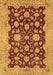 Machine Washable Abstract Brown Modern Rug, wshabs53brn