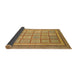 Sideview of Abstract Sedona Brown Modern Rug, abs54