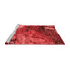 Modern Red Washable Rugs