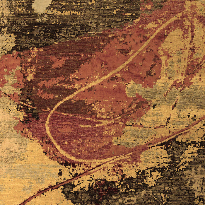 Abstract Brown Modern Rug, abs5400brn