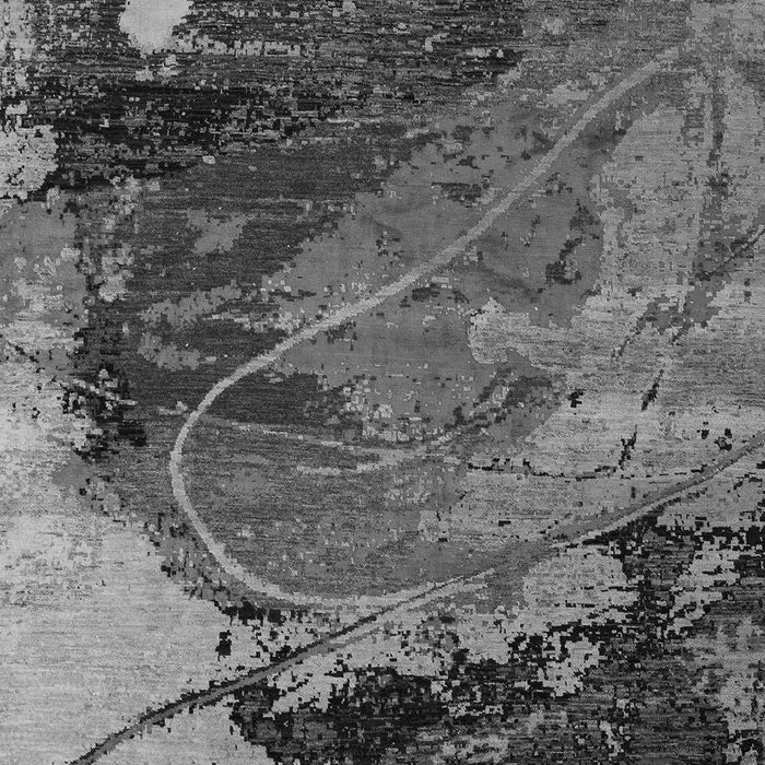 Machine Washable Abstract Gray Modern Rug, wshabs5400gry