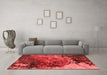 Modern Red Washable Rugs