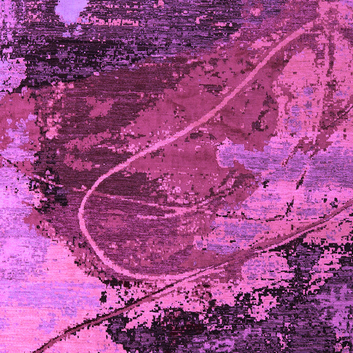 Machine Washable Abstract Purple Modern Area Rugs, wshabs5400pur