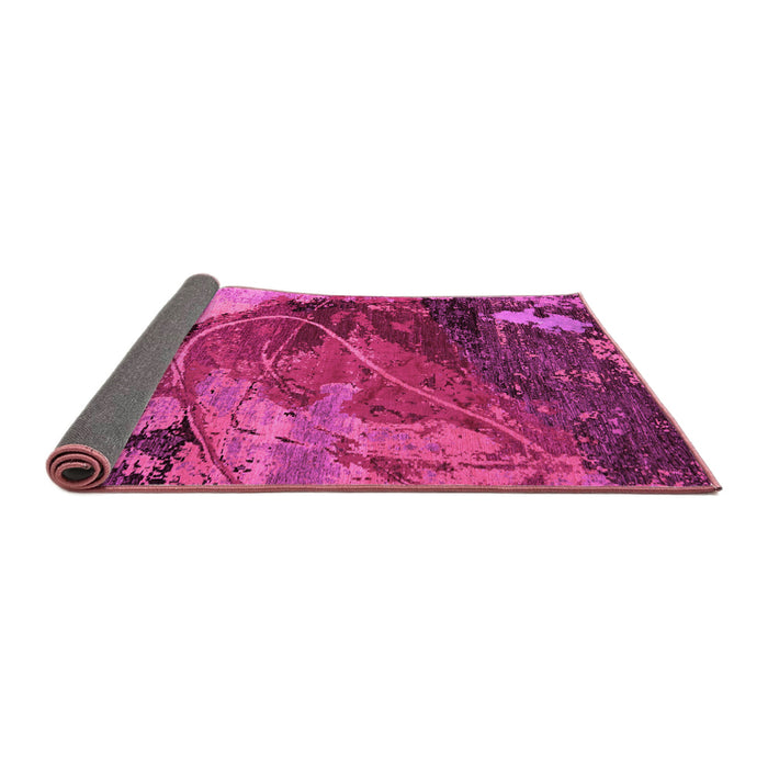 Sideview of Abstract Pink Modern Rug, abs5400pnk