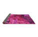 Sideview of Abstract Pink Modern Rug, abs5400pnk