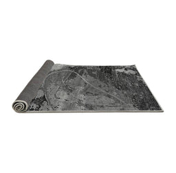 Sideview of Abstract Gray Modern Rug, abs5400gry
