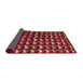 Sideview of Abstract Red Modern Rug, abs5401